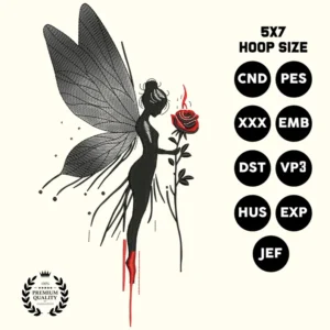 Fairy Girl Machine Embroidery